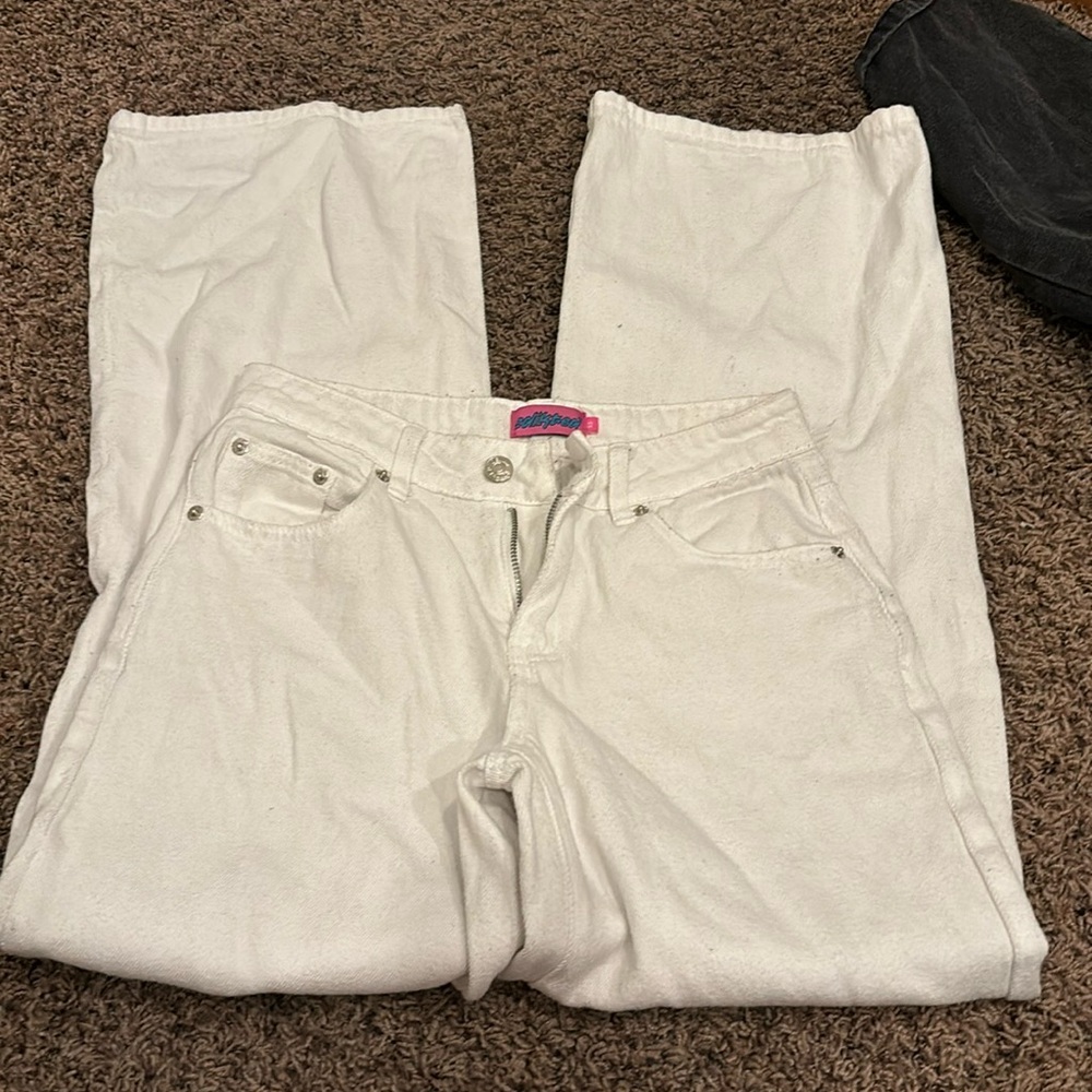 white edikted jeans
